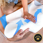 Oreiller orthopédique pour les douleurs au cou - Mousse à mémoire de forme ergonomique