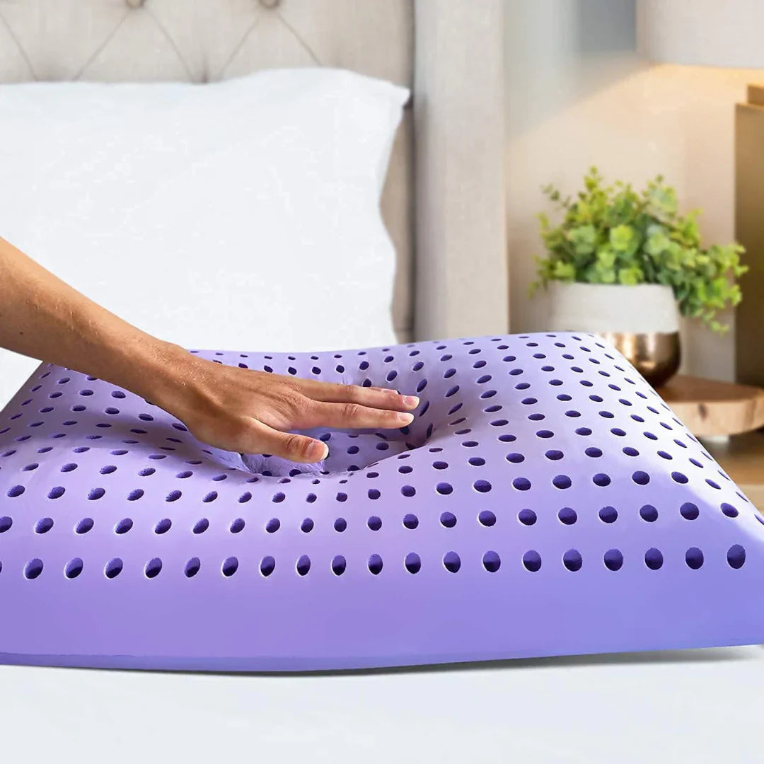 Oreiller orthopédique à la lavande pour un sommeil profond et réparateur